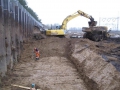Udgravning langs spunsvæg Viborg